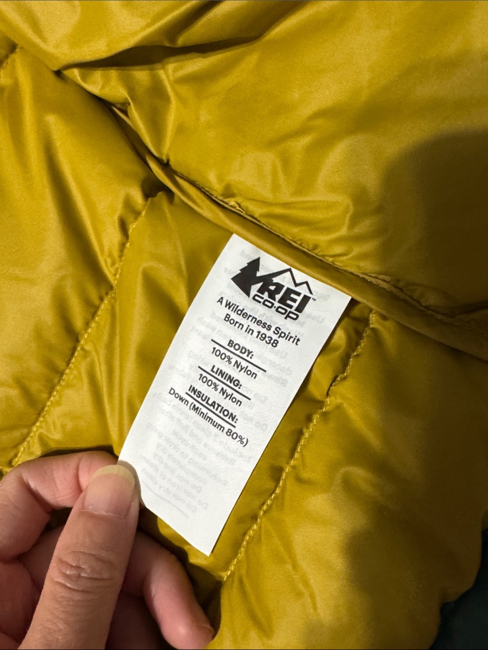 REI Co-op 650 Down Vest Womens Large Teal Green Mustard Yellow Puffer Full Zip - Picture 12 of 14